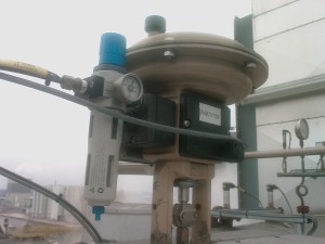 valve on top of plant